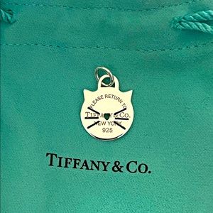 Tiffany & Co RTT cat charm tag
